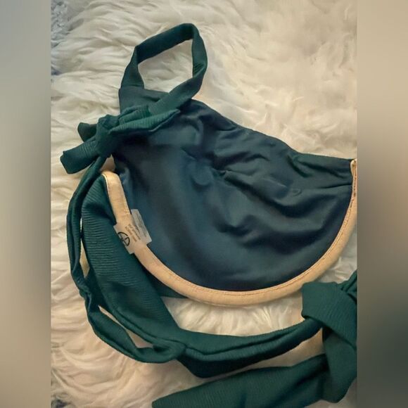 Poema Swim Green Ribbed Bikini Set XL/S - Picture 5 of 7